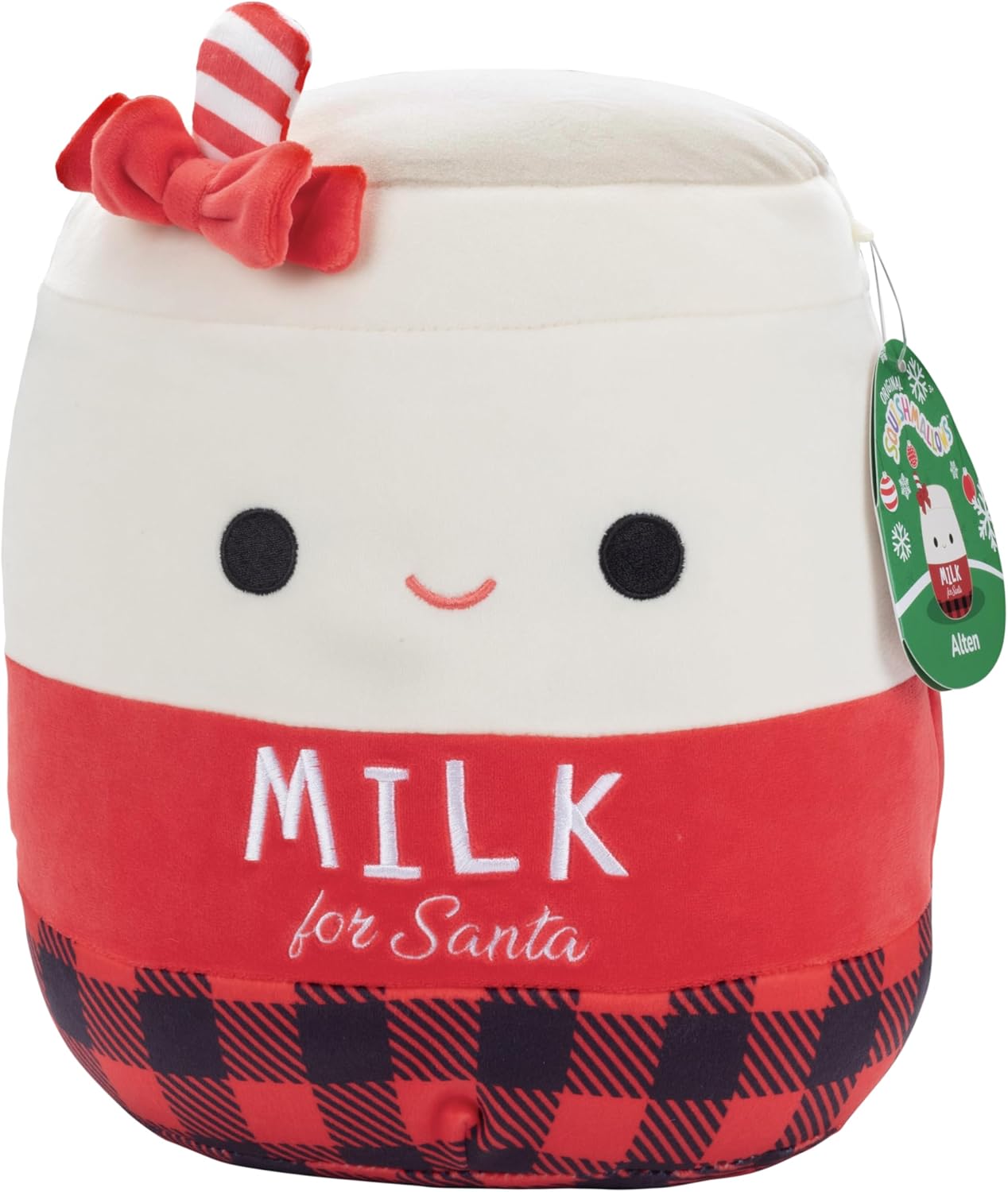 Squishmallows Alten The Milk for Santa de 10 pulgadas, oficial Kellytoy – Juguete coleccionable suave y esponjoso de peluche  Añádelo a tu escuadrón