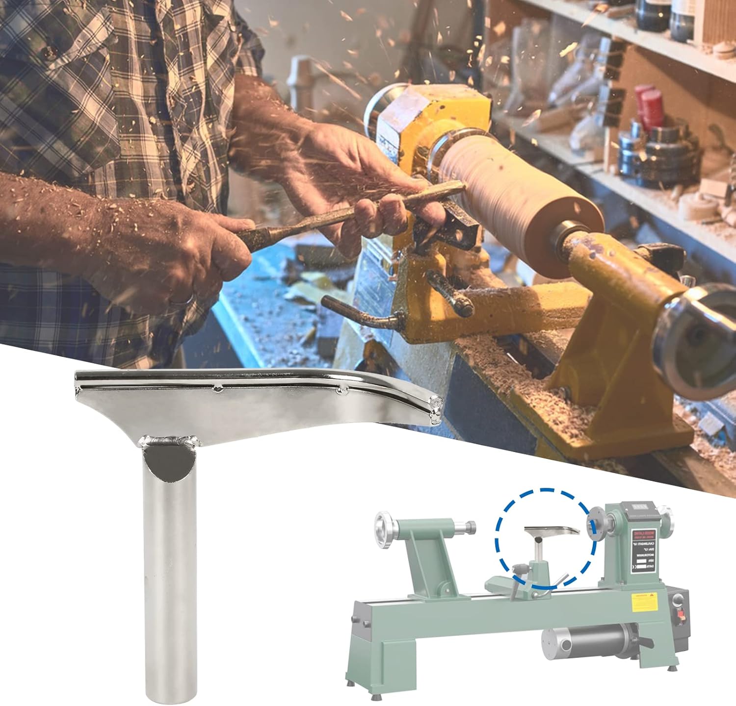 Resto de herramientas para torno de madera Carpintería Torno de forma especial Herramientas de torneado curvadas, tipo A