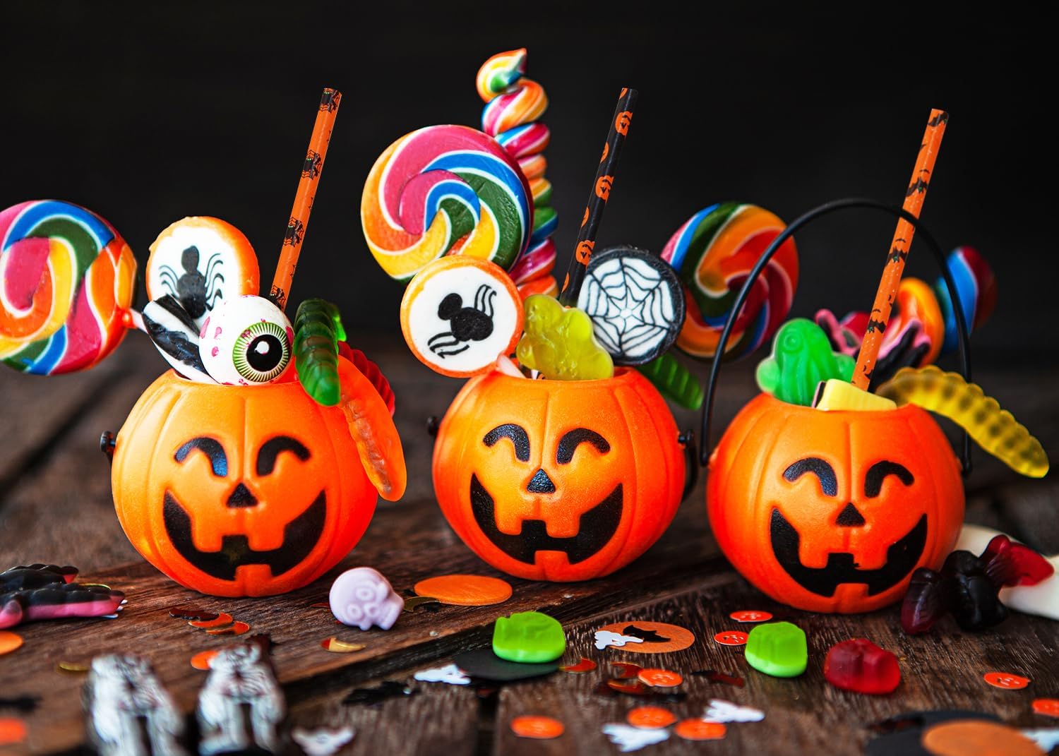Pajitas de papel para Halloween, diseño de ángel penta, 50 unidades, calabaza, murciélago, araña, casada, cráneo, sorbete para niños, Halloween,