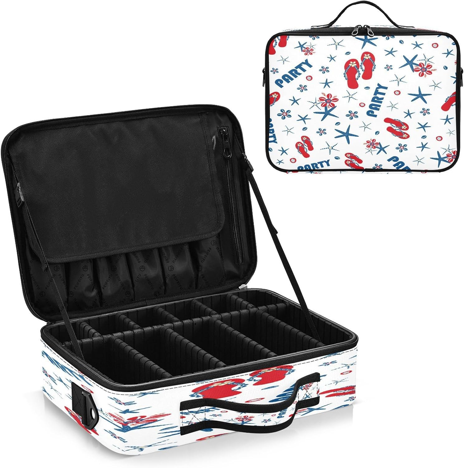 Zathe Bolsa de viaje para mujer, bolsa de maquillaje, bolsa de maquillaje, bolsa de aseo para cosméticos, hombres, mujeres, adolescentes, hombres y