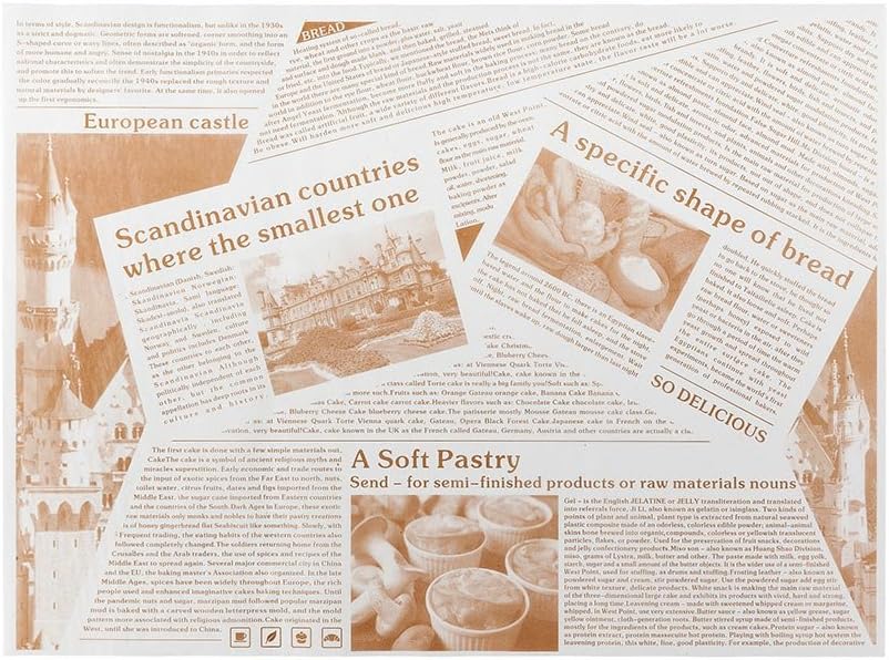 Restaurantware Gastronomia – Papeles de delicatessen de 15 x 11 pulgadas, 200 papeles de papel de periódico para sándwich, a prueba de grasa, aptos