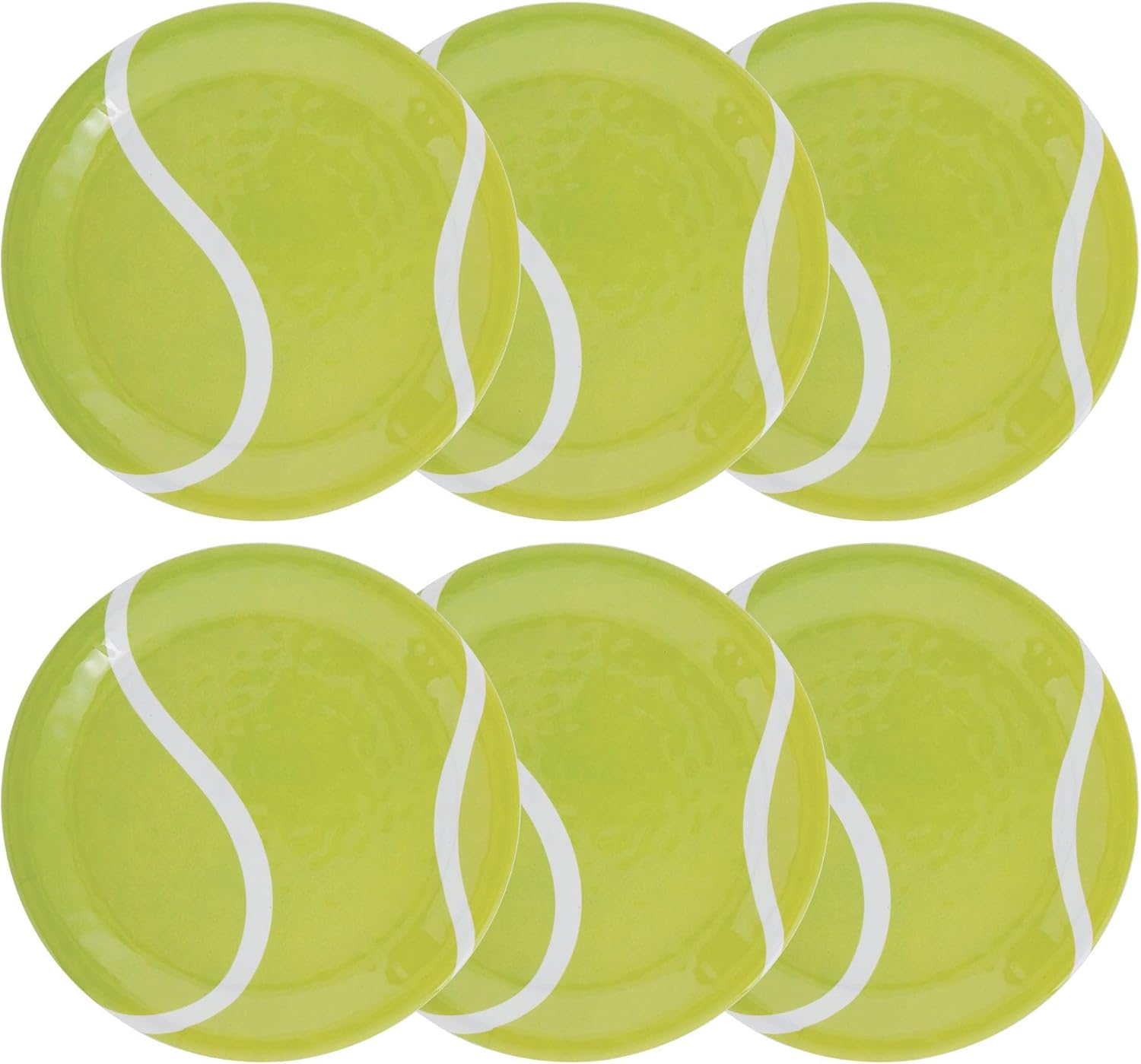 UP ware – Juego de 6 platos de ensalada de melamina, sin BPA, aptos para lavavajillas, platos de ensalada para risotto, pasta y ensalada, platos de