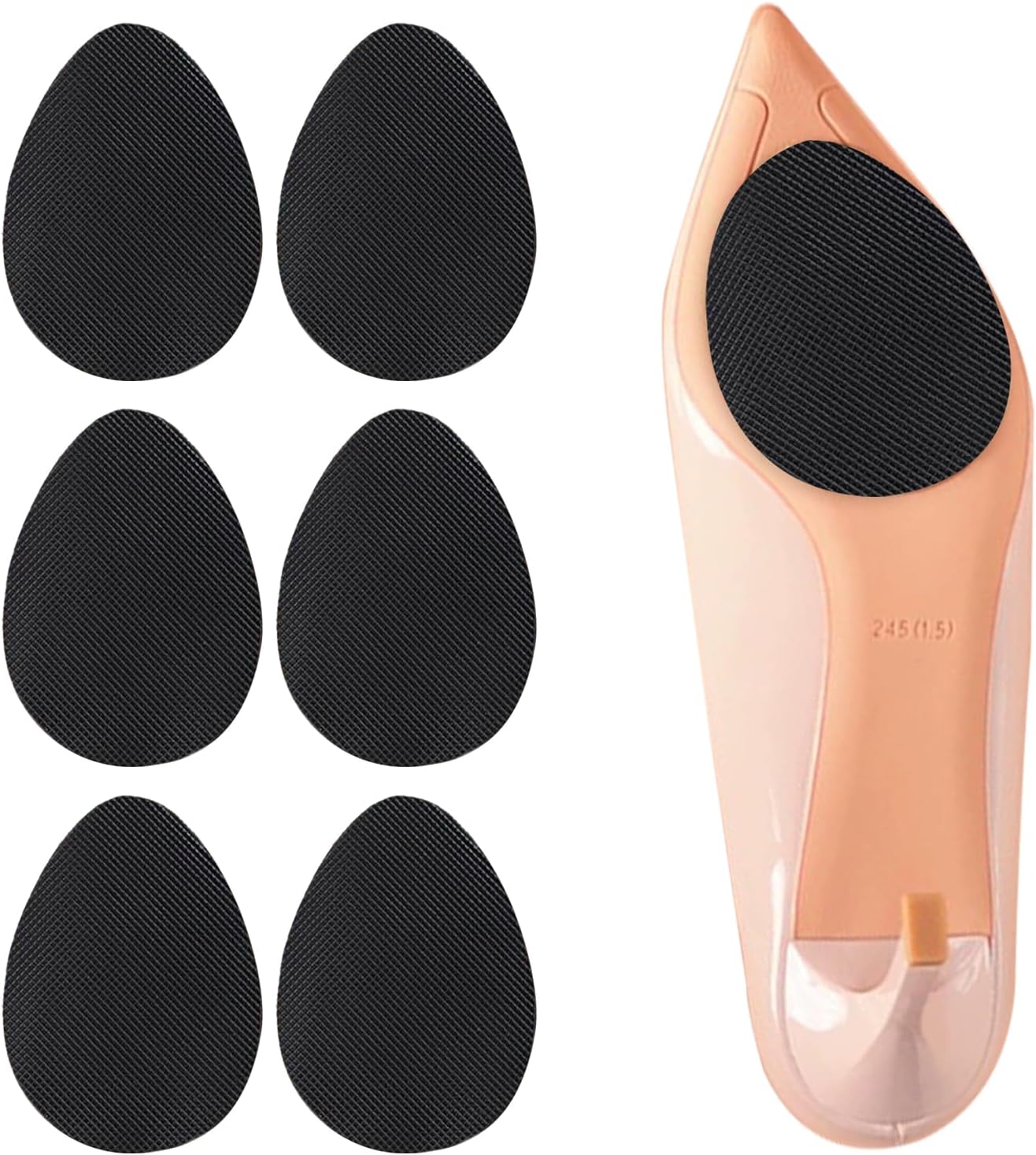Empuñaduras para zapatos en la parte inferior de los zapatos, almohadillas antideslizantes autoadhesivas, gominolas de silicona para zapatos