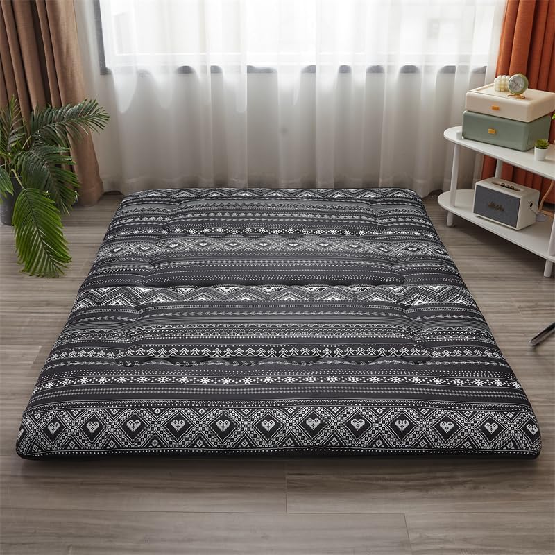 ZIKGER Futón Plegable-Tatami Japones,Colchón De Futón Tradicional,Piso Portátil Cama De Invitados Colchón De Camping