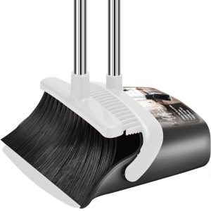 Aifacay Juego de escoba y recogedor para el hogar, mango largo y escoba combo para interior y exterior, juego de escoba resistente para cocina, Aifacay Juego de escoba y recogedor para el hogar, mango largo y escoba combo para interior y exterior, juego de escoba resistente para cocina,