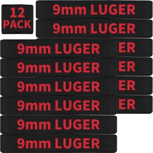 Paquete de 12 bandas de identificación Miaozhun de 0.354 in Luger Magazine 0.354 in Luger Magazine munición Calibre Bandas de identificación Paquete de 12 bandas de identificación Miaozhun de 0.354 in Luger Magazine 0.354 in Luger Magazine munición Calibre Bandas de identificación