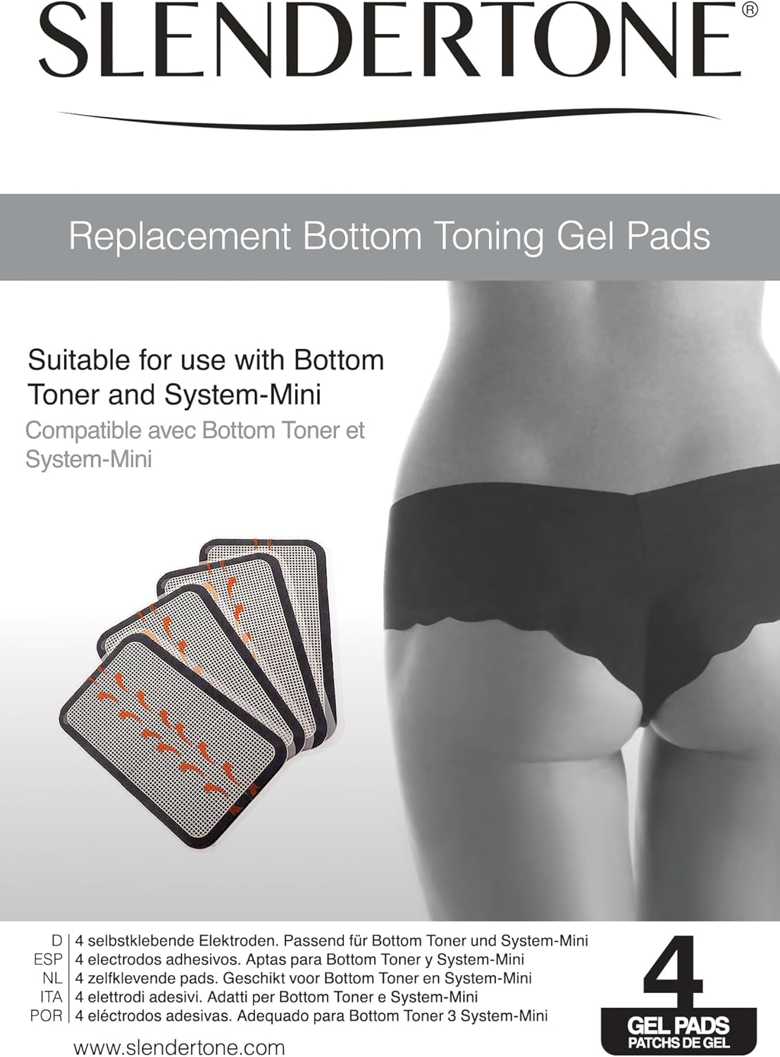 Slendertone Parte inferior de electrodos y minifalda