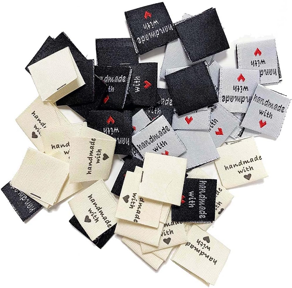 Cintas tejidas para coser, tejedores, manualidades, etiquetas de cinta tejida a la moda, etiquetas de coser hechas a mano para tejer, acolchar,