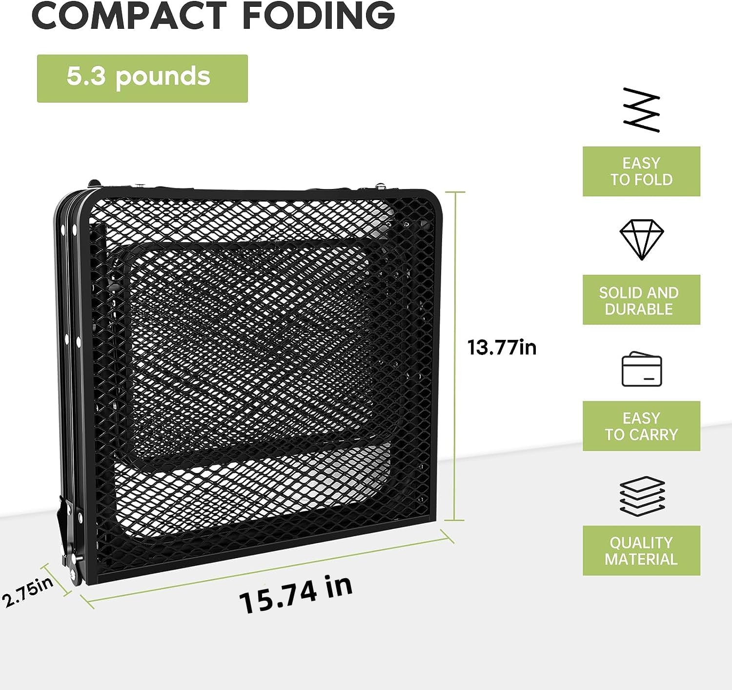 Mesa de parrilla, mesa de camping plegable, mesa de comedor de aleación de aluminio, mesa de campamento plegable de altura y ancho ajustables,