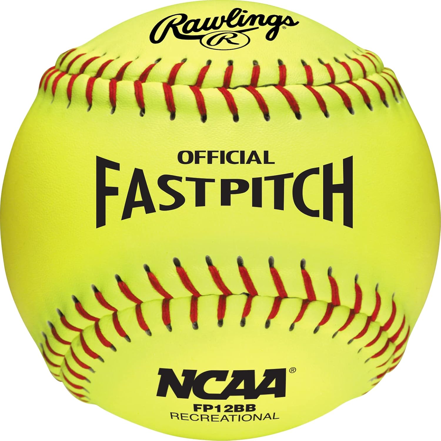 Rawlings  Balones de softball recreativos de lanzamiento rápido de la NCAA  Opciones de 11 y 12 pulgadas  Opciones de 6 y 12 unidades
