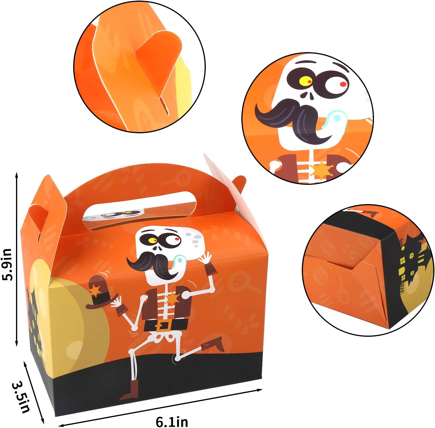 CCINEE Bolsa de papel de Halloween 36pcs para Halloween Party Favor Candy Gift Embalaje Suministro