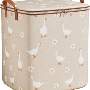 Contenedores de almacenamiento extra grandes para clóset y mantas con organizadores de cremallera y cesta de almacenamiento de edredón móvil, ropa Contenedores de almacenamiento extra grandes para clóset y mantas con organizadores de cremallera y cesta de almacenamiento de edredón móvil, ropa