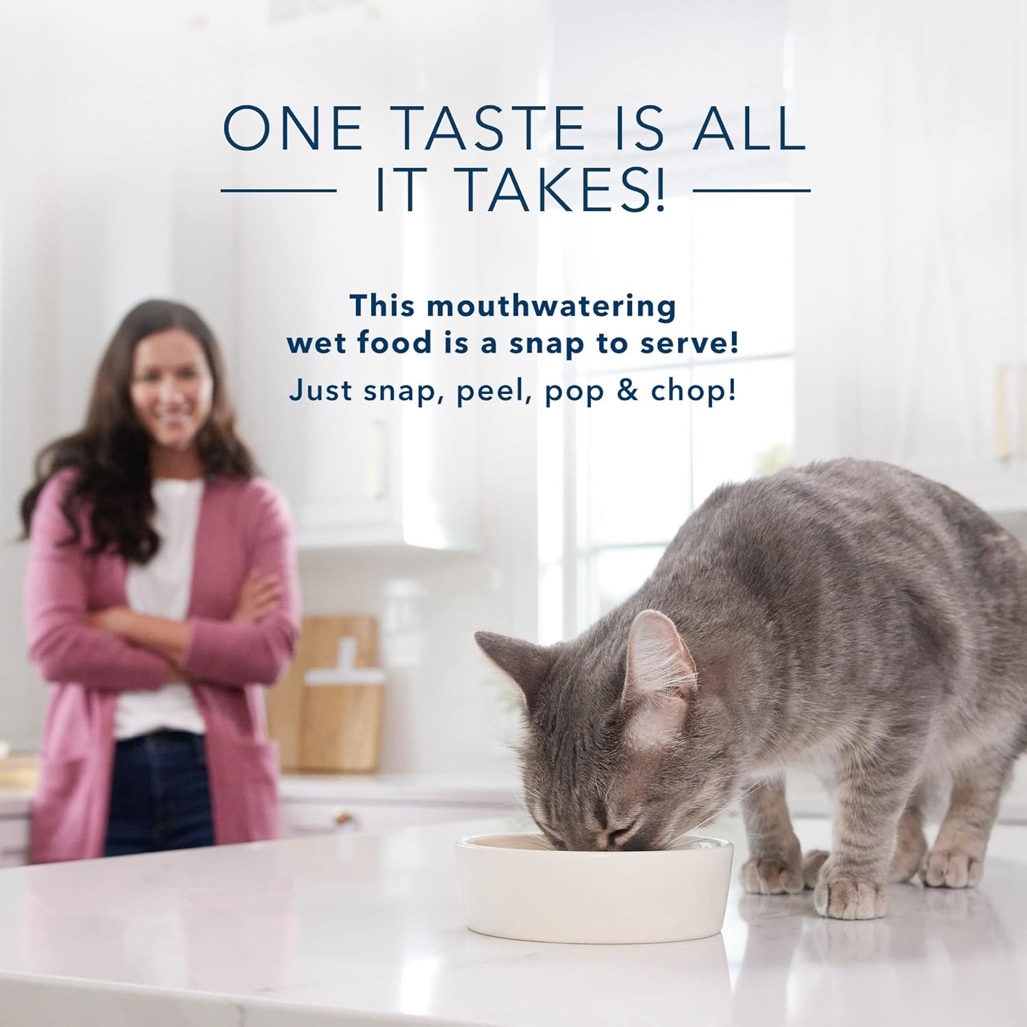 Blue Buffalo Tastefuls Spoonless Singles – Alimento húmedo para gatos adultos, plato principal de pavo, tazas perfectamente porcionadas en (24)