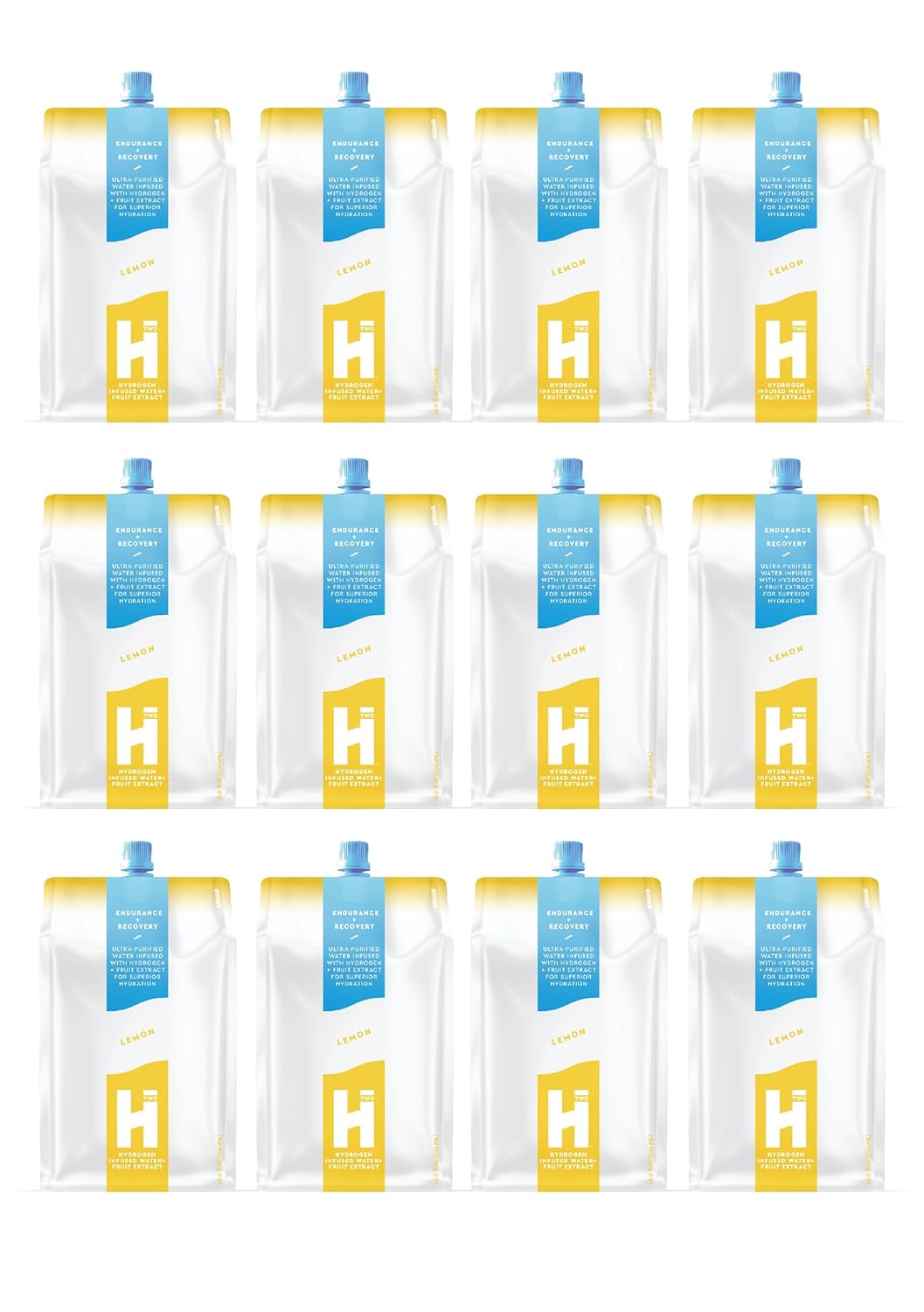 Agua potable con infusión de hidrógeno de limón HTWO de 16.9 onzas, agua potable con infusión de hidrógeno puro para recuperación natural antes o