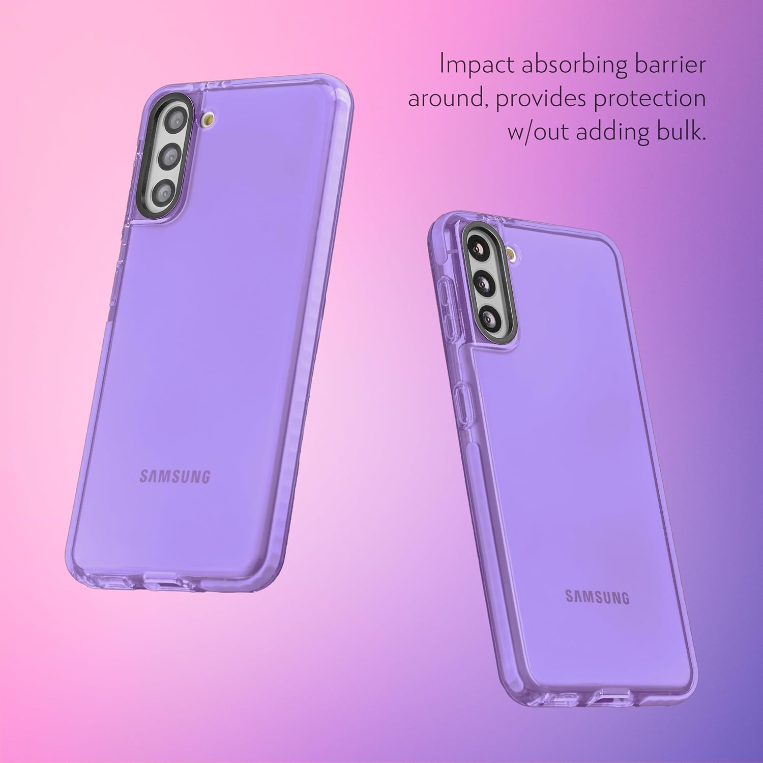 SteepLab Funda de barrera para Samsung Galaxy S21 Plus (pantalla de 6.7 pulgadas), funda absorbente de impactos con protección completa contra