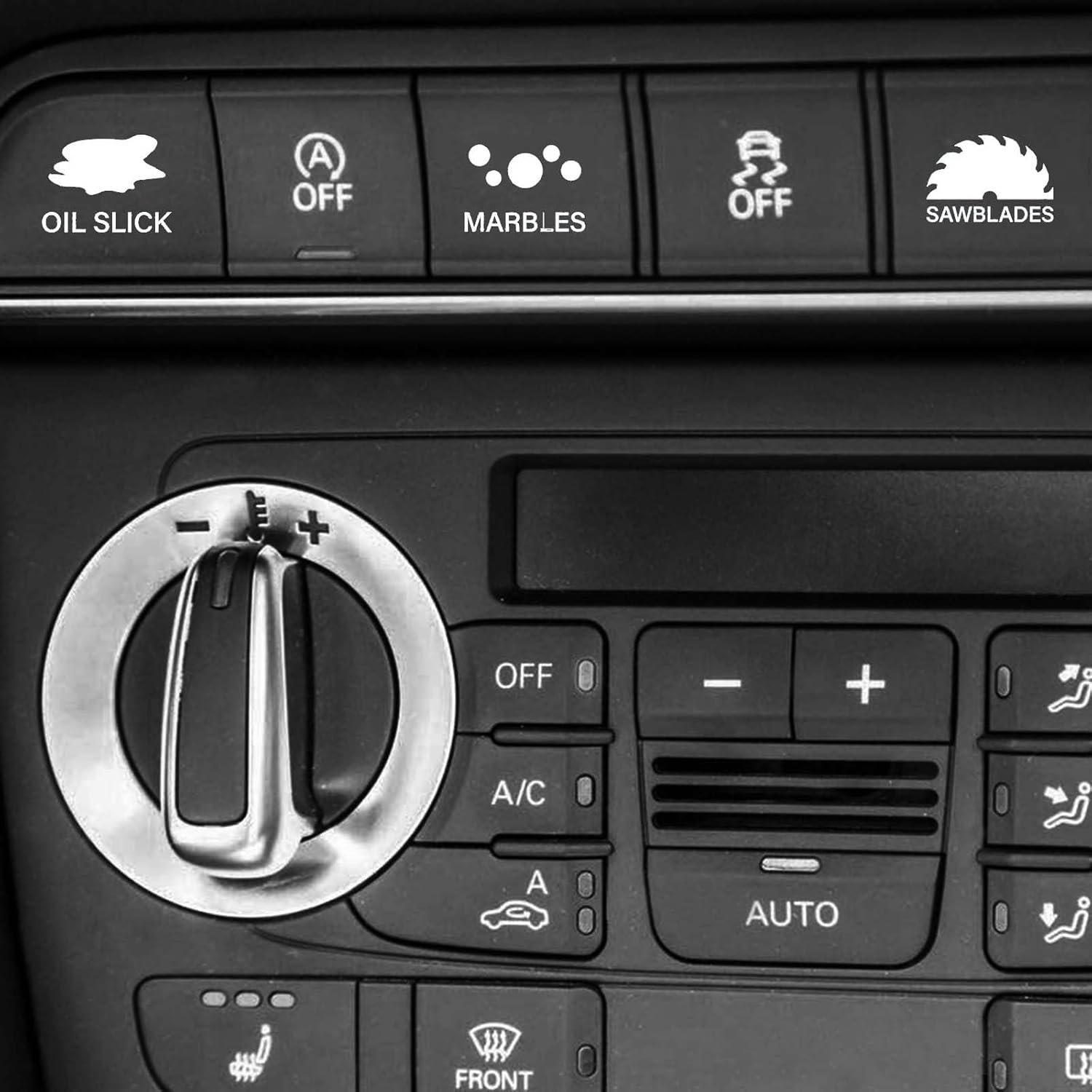 Paquete de 2 calcomanías para botones no utilizados para automóvil o camión, calcomanías para interruptor de automóvil, calcomanías de botón de