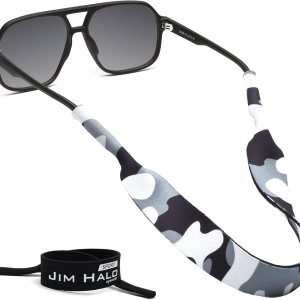 JIM HALO Paquete de 2 correas flotantes para lentes de sol  Retenedor clásico de neopreno deportivo  Asegura tus gafas y gafas JIM HALO Paquete de 2 correas flotantes para lentes de sol  Retenedor clásico de neopreno deportivo  Asegura tus gafas y gafas