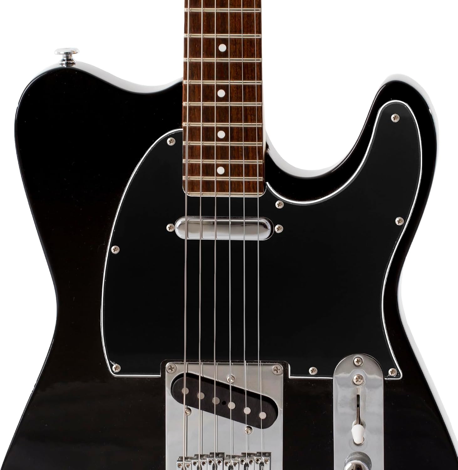 SAPHUE TL Pickguard – Agujero de recogida de bobina individual de 3 capas, agujero de 8 tornillos, placa de rascar para guitarras eléctricas estilo
