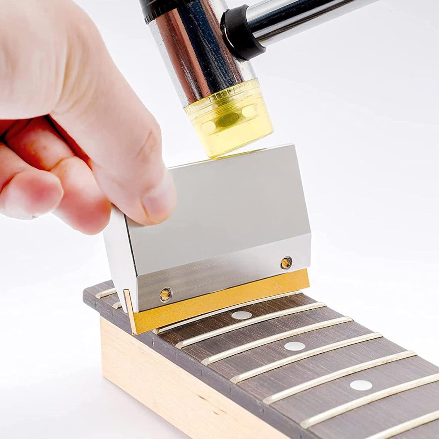 Herramienta de prensa de reparación de guitarra eléctrica Guitarra Diapasón trastes Herramientas de alambre Accesorios de instrumentos musicales