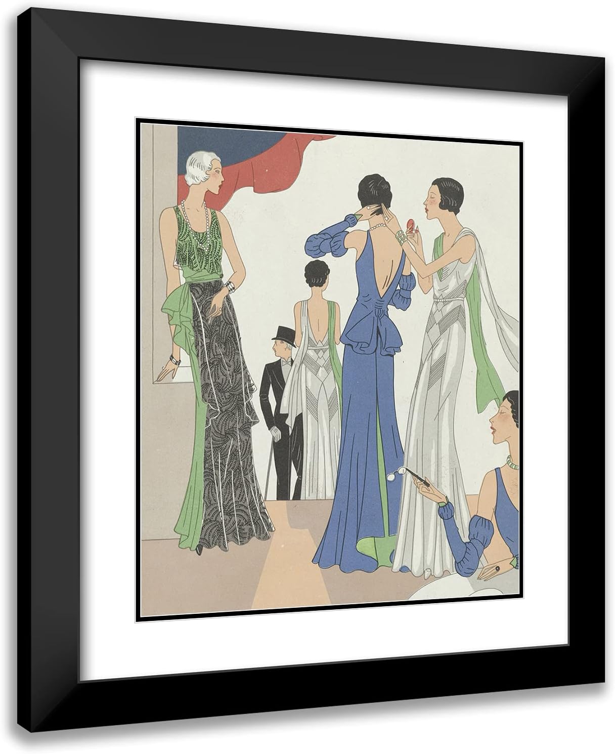 ArtDirect Anonymous 20×23 Black Modern Frame and Double Matted Museum Art Print Titled – Art – Taste – Beauty, P. 21 (1932)