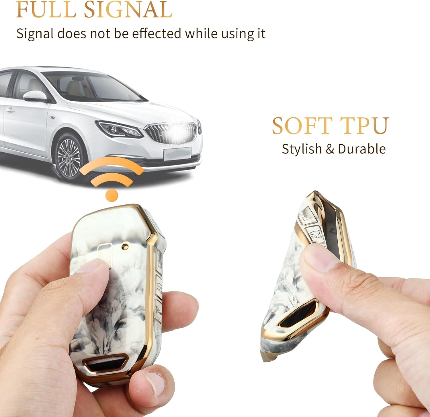 OFFCURVE Funda especial para llavero Kia Rio Optima Soul Sportage Sorento Carens Accesorios Smart Remote Key Protector de llave sin llave,