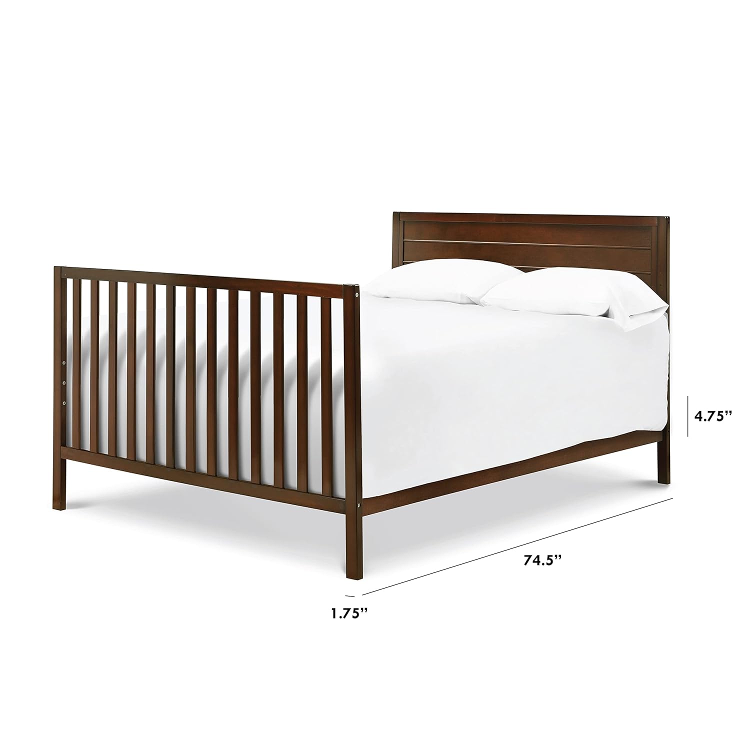 DaVinci Kit de conversión de cama doblematrimonial (M5789) Hidden Hardware en Espresso