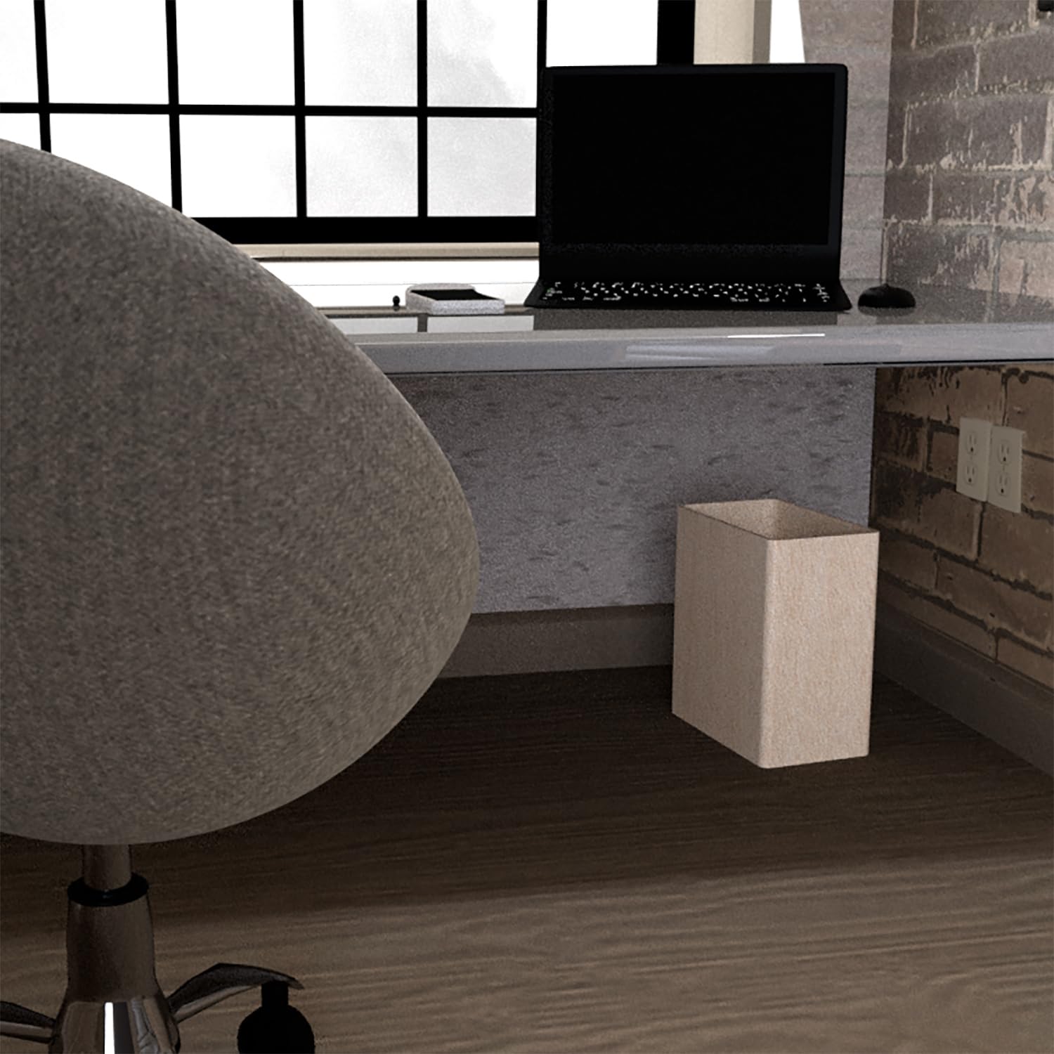 Bote de basura de madera moderno para baño, dormitorio, dormitorio y cuarto de servicio, cesta de basura pequeña para escritorio de oficina, cubo de