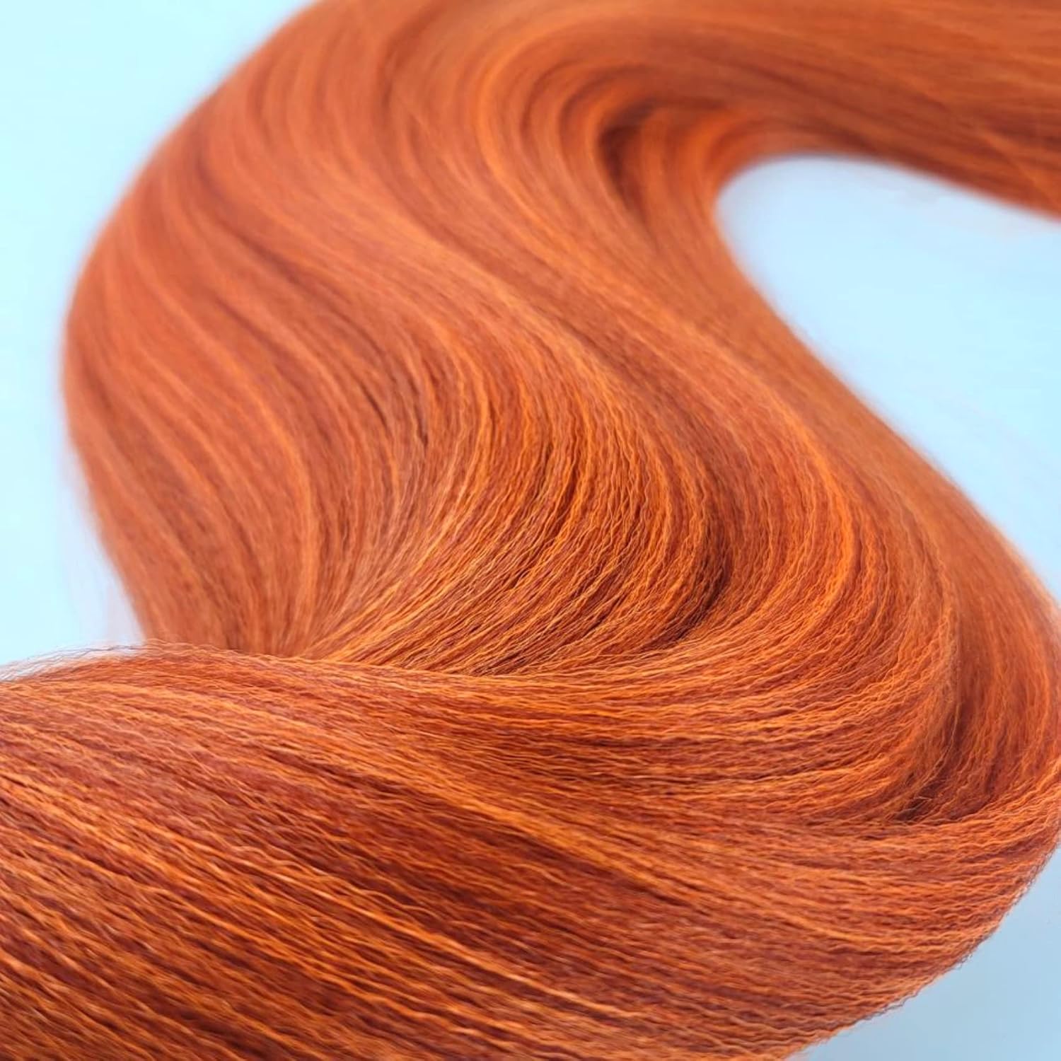 Pelo trenzado de color naranja jengibre preestirado Kanekalon extensión de cabello trenzado de 26 pulgadas, pelo sintético para trenzar