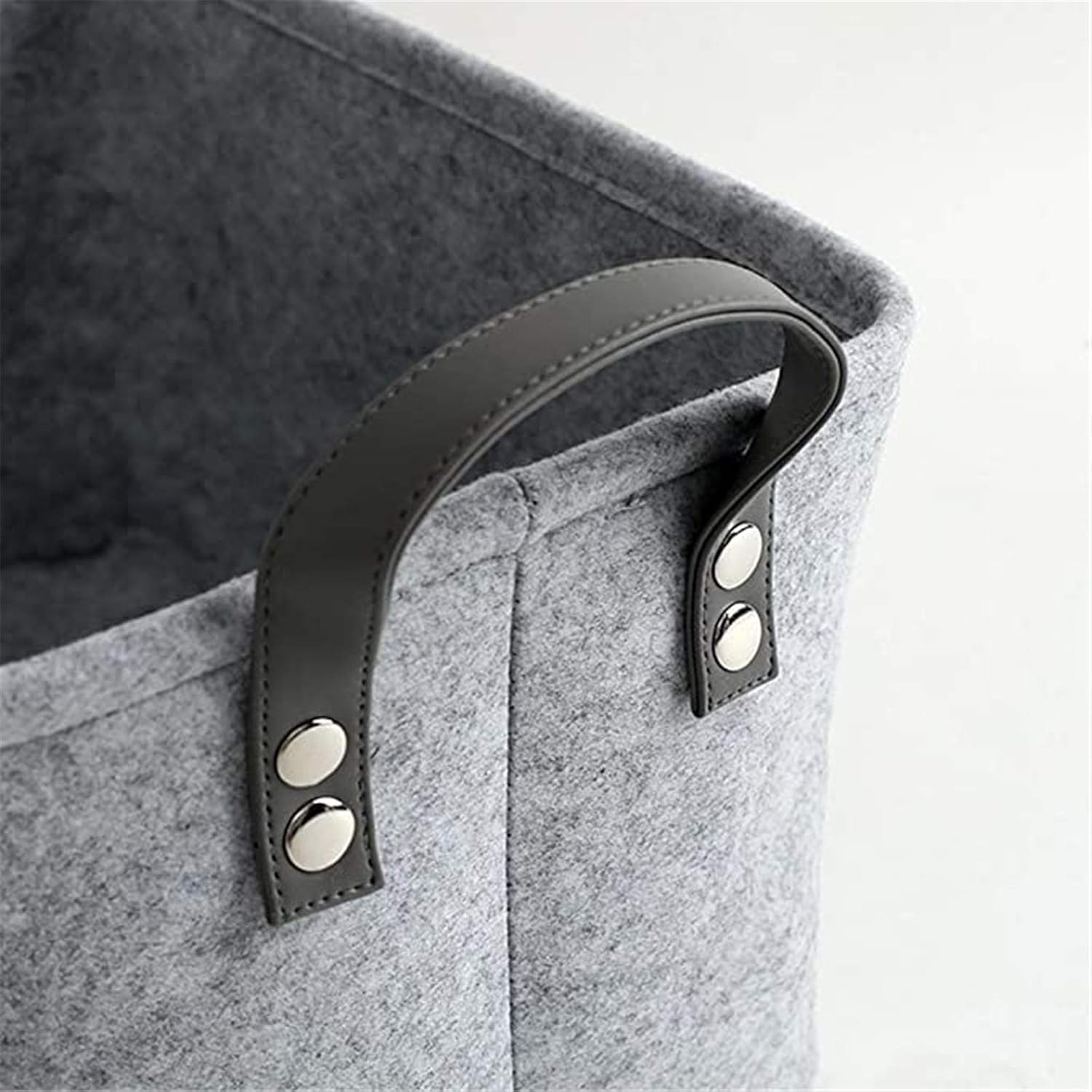 Cesta de cuerda de algodón, cestas medianas tejidas rectangulares para almacenamiento con asas, armario como cesta de mimbre, cestas tejidas, cesta