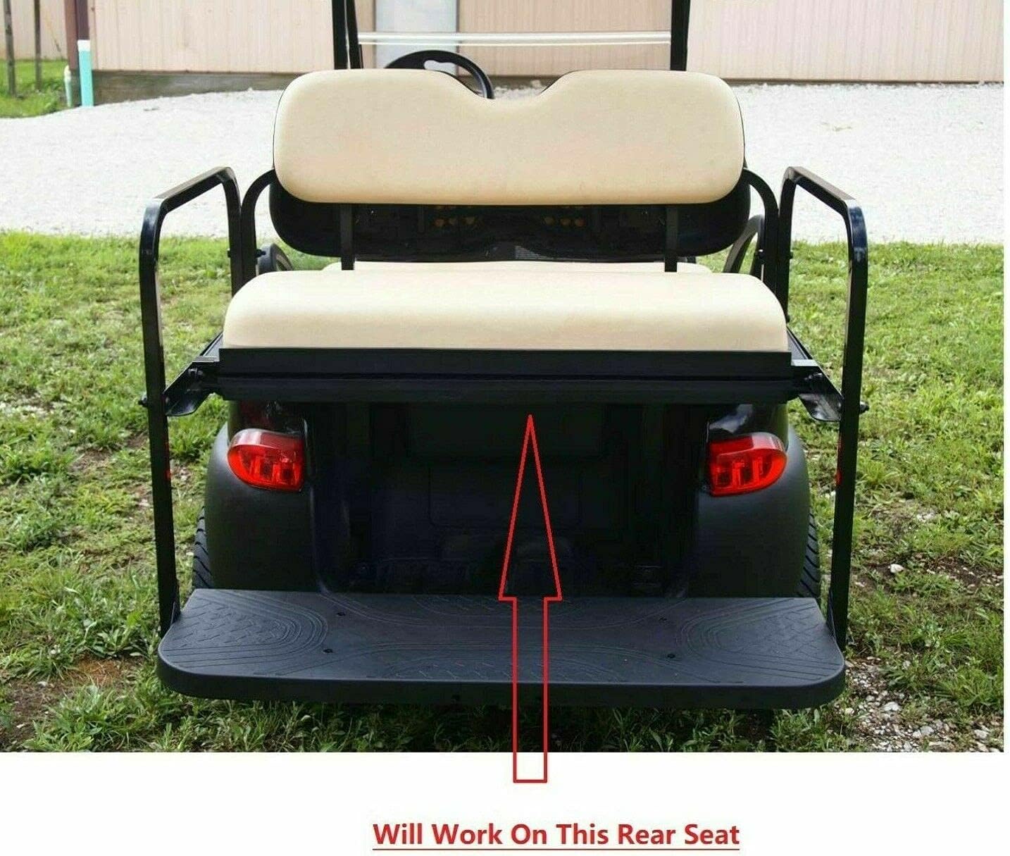 Huskey – Fundas de asiento para carrito de golf delantero y trasero para EZGO y Club Carvarios colores, material de vinilo de grado marino,