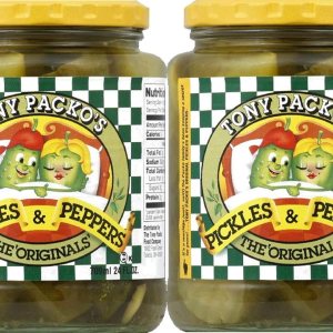 Tony Packo’s Encurtidos y pimientos, paquete de 2 frascos de 24 onzas (The Originals) Tony Packo’s Encurtidos y pimientos, paquete de 2 frascos de 24 onzas (The Originals)