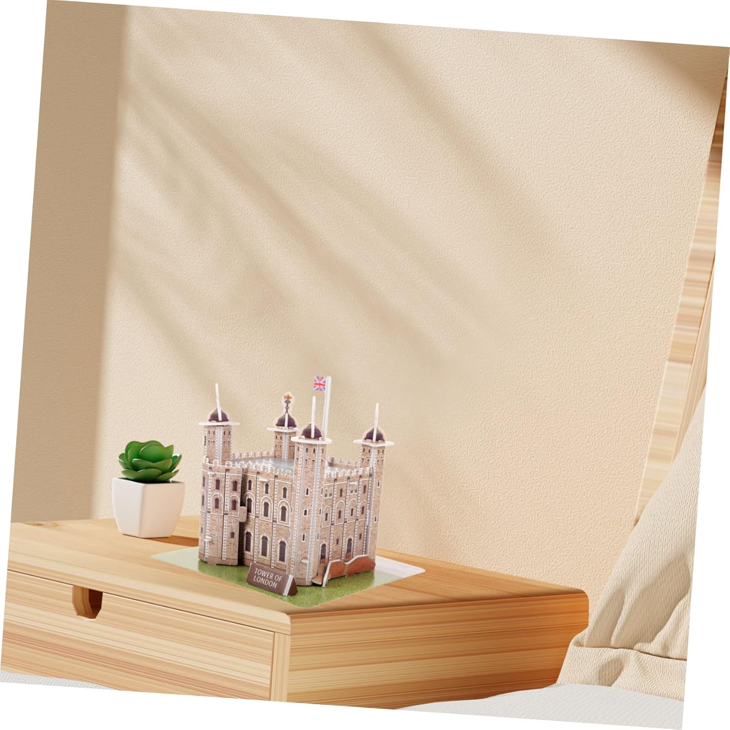ibasenice 1 juego de rompecabezas de la torre de Londres rompecabezas educativos 3D para rompecabezas de papel, rompecabezas arquitectónico, kits de