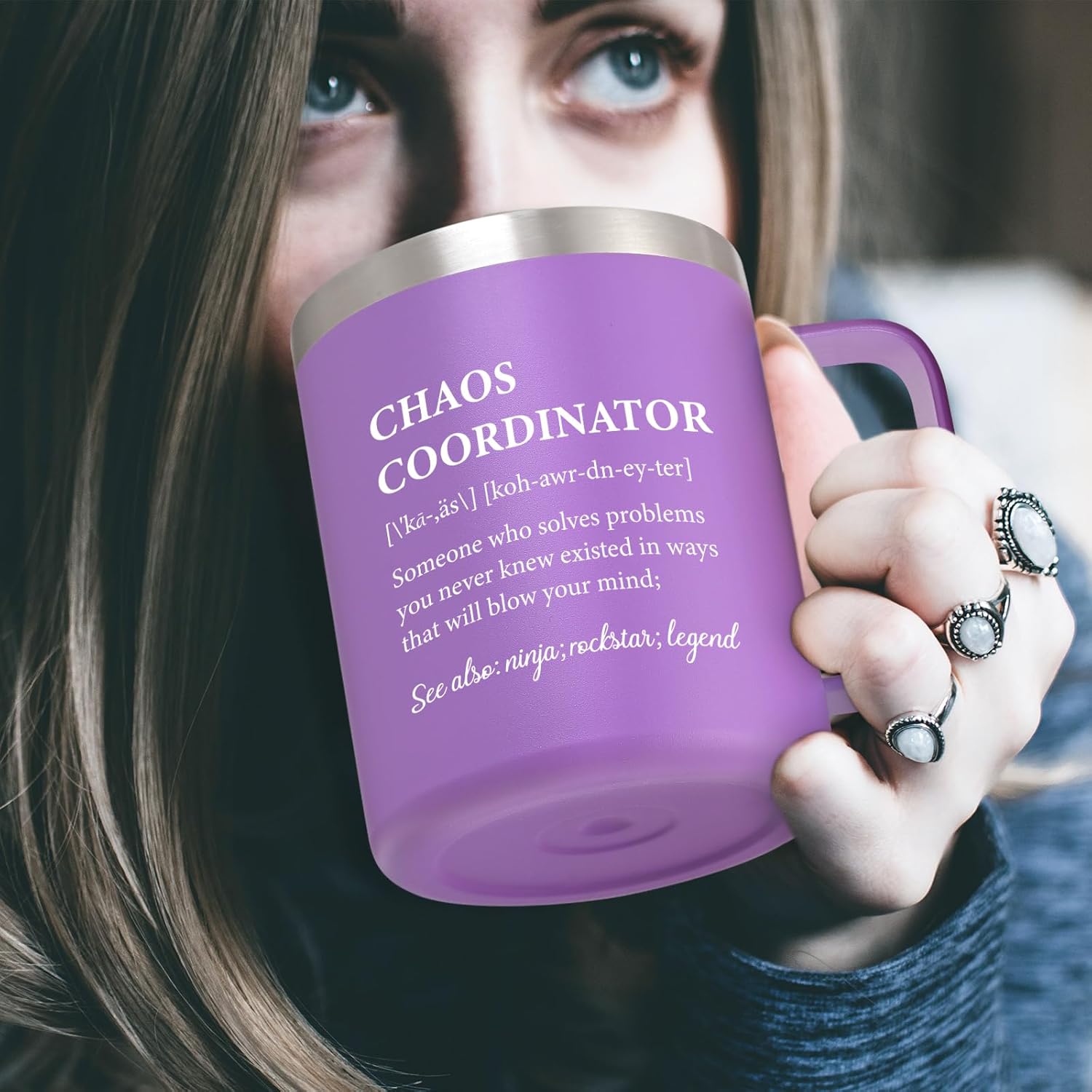 LiqCool Regalos de jefa para mujer, 2 piezas de regalos de coordinadora del caos para mujeres, compañeros de trabajo, enfermera, asistente de