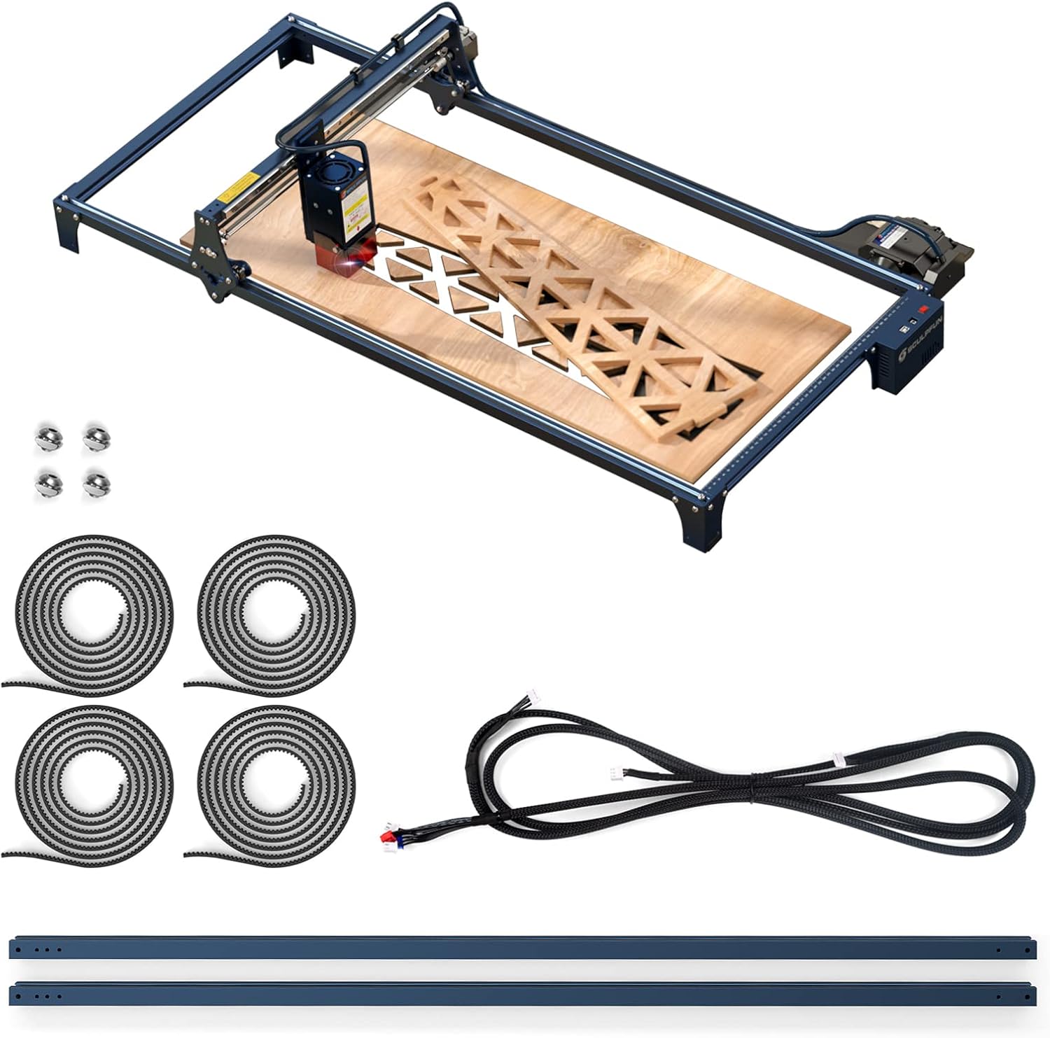 Sculpfun Kit de extensión, amplía el área de trabajo del grabador láser S30, S30 Pro y S30 Pro Max a 36.8 x 16.14 pulgadas para un grabado y corte