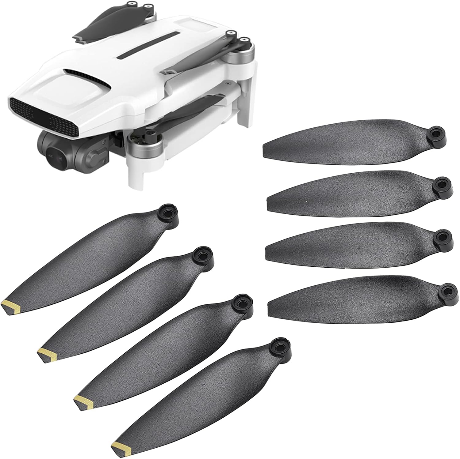 VGEBY Hélices de dron, 8 hélices de mini dron duraderas, de bajo ruido, prácticas piezas de repuesto para drones compatibles con FIMI X8 Mini (borde