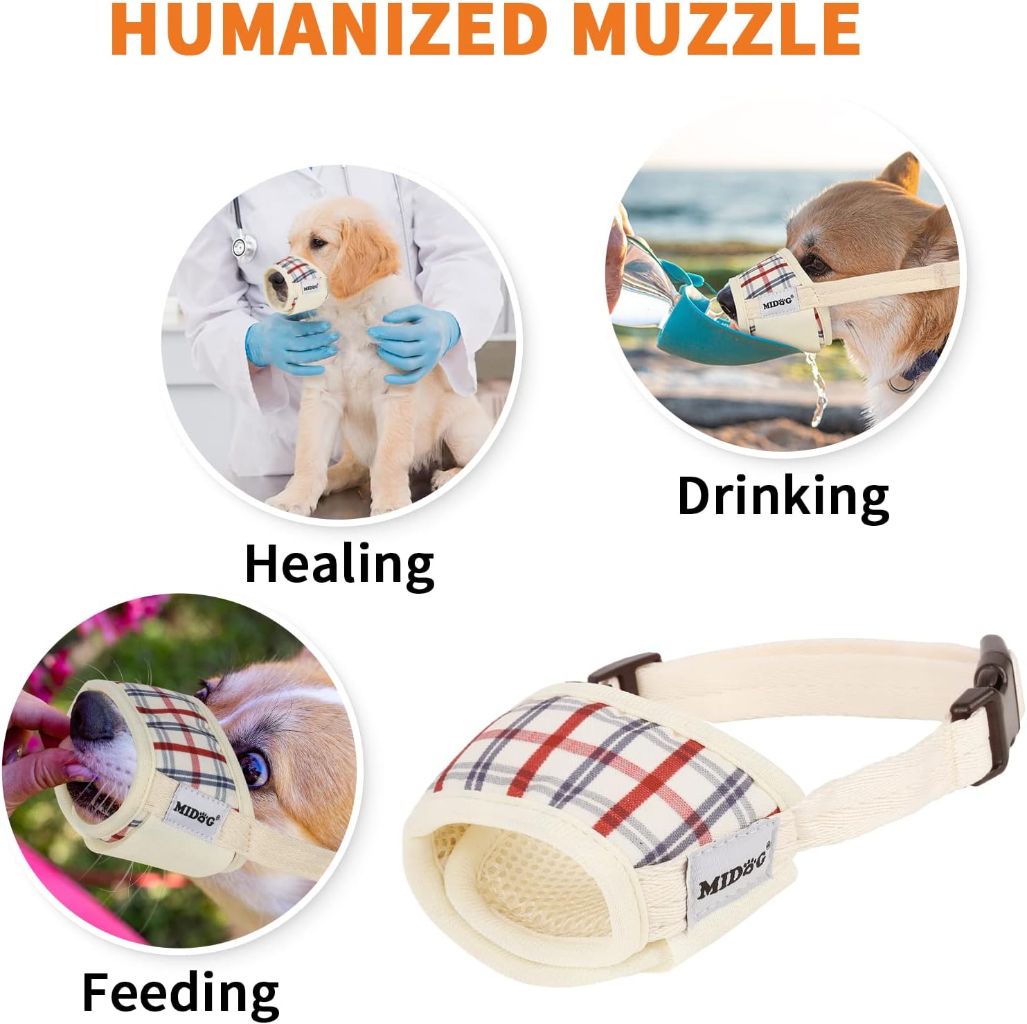 Bozal para perro, bozal estampado para mascotas para perros pequeños, medianos y grandes, antimordeduras, ladridos, masticar, malla de aire,