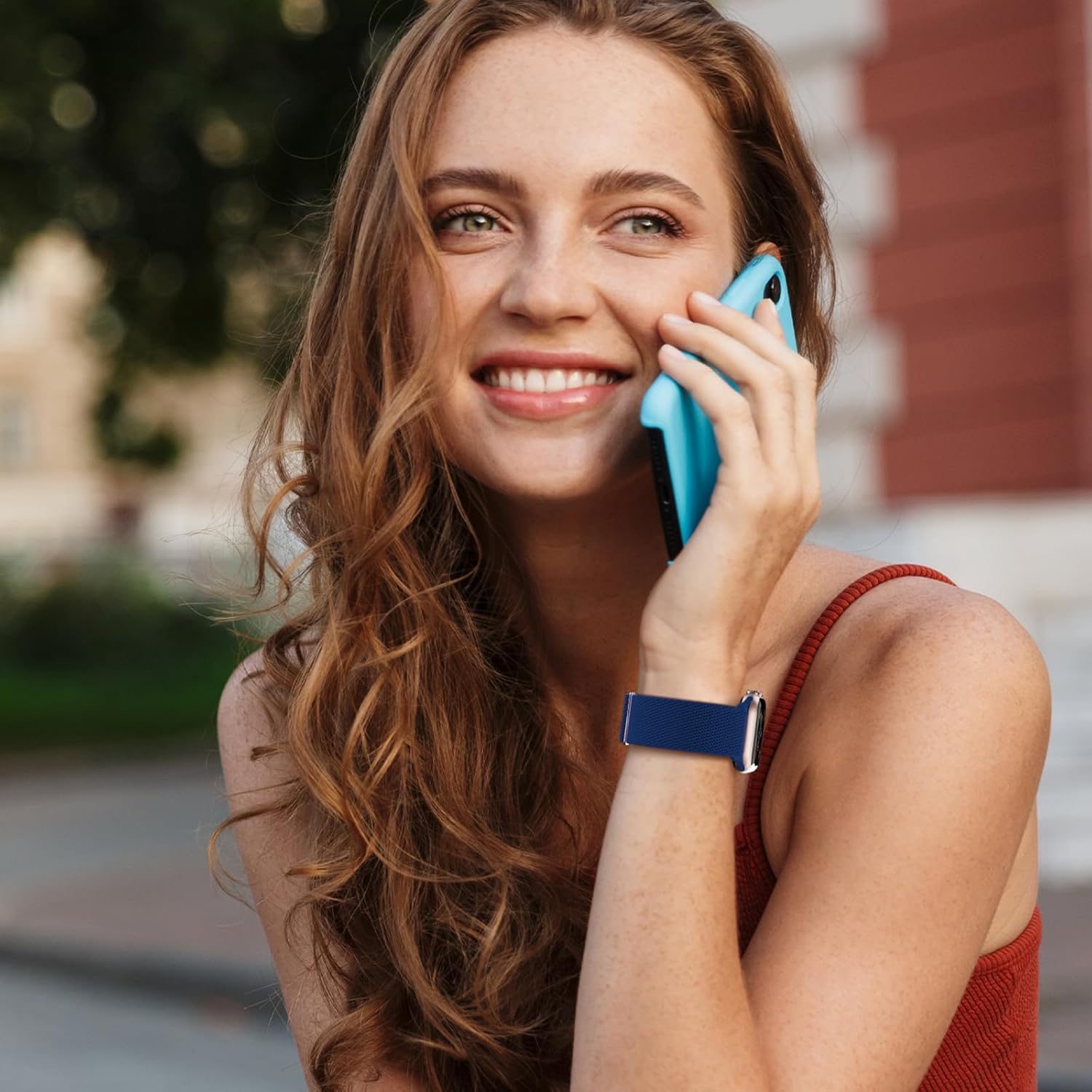 Correa elástica de nailon para Apple Watch UltraSeries 87654321  SE (generación 12), correa deportiva elástica ajustable para iWatch para mujeres y