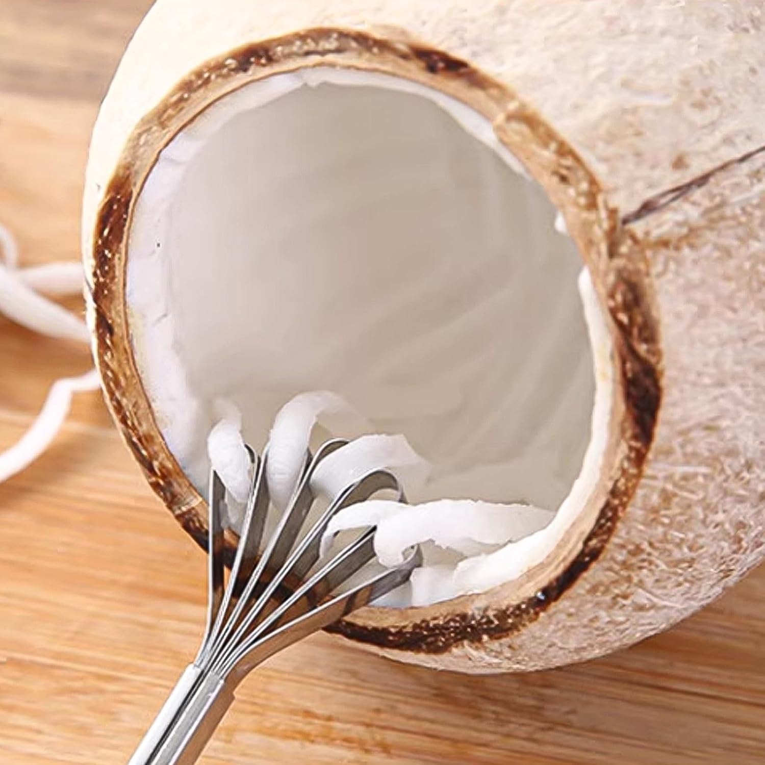 Raspador de carne de coco de acero inoxidable, removedor de raspador de piel de pescado, rallador de coco, raspador de alimentos, cepillo multiusos,