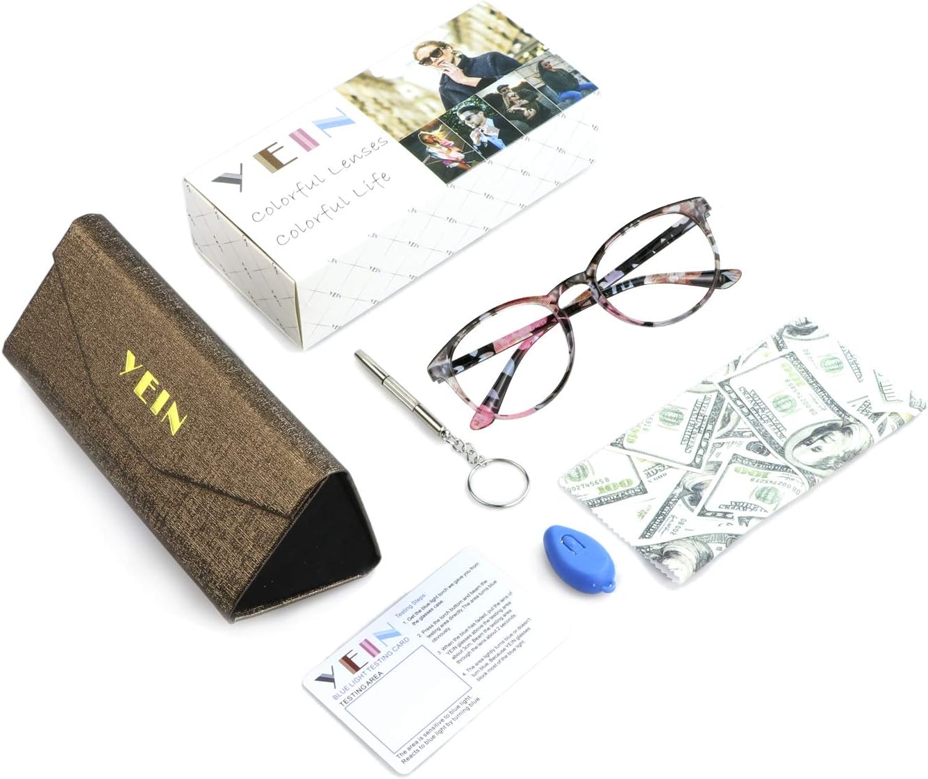Lentes de lectura bifocales con bloqueo de luz azul, lector bifocal para mujer, marco ovalado con bisagra de resorte (+0.50+3.00 de aumento)