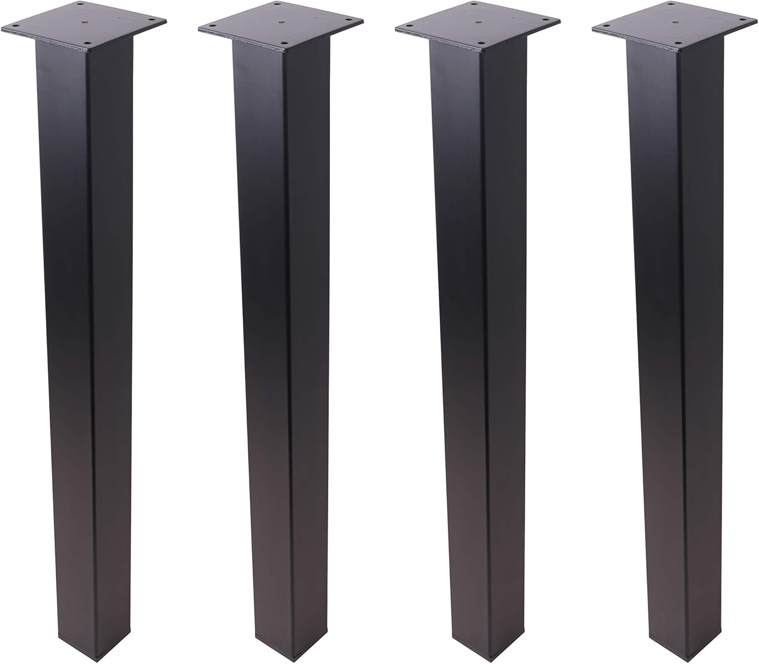 4 patas rectas de acero para mesa de comedor de 28 pulgadas, patas de acero para mesa de café, patas de mesa de oficina, patas de escritorio de