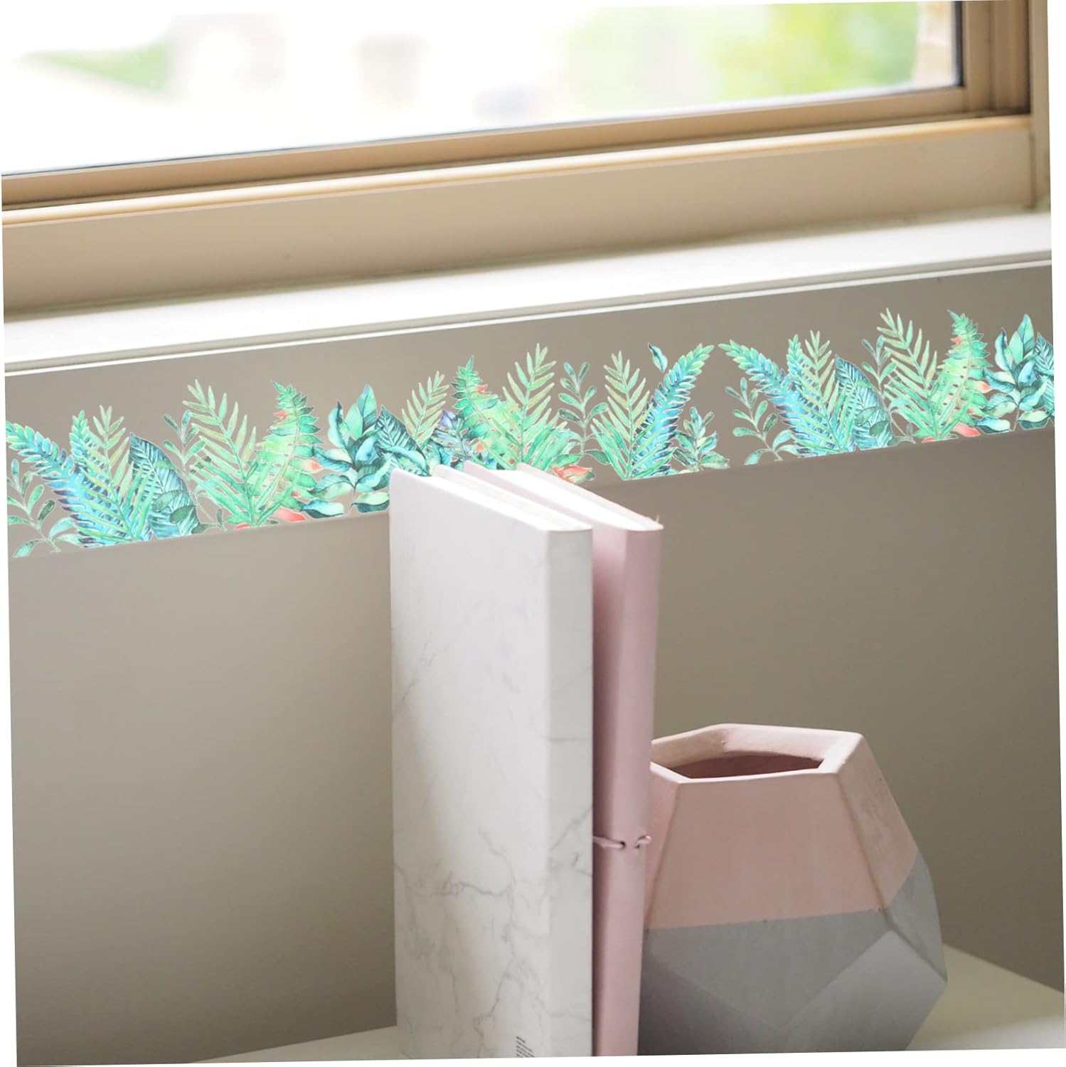 Uonlytech 15 hojas de línea de zócalo de plantas Better Than Paper Classroom Themes Peel and Stick Trim Molding ‘ Decoración de la habitación