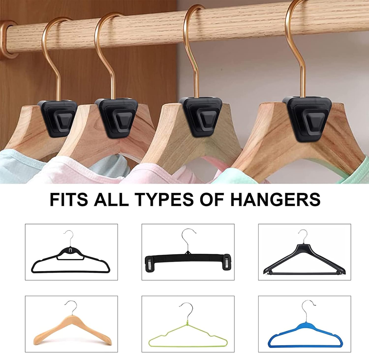 Perchas de alta calidad que ahorran espacio para ropa (paquete de 20)  Organiza tu armario con estas perchas de organización de clóset  Perchas que
