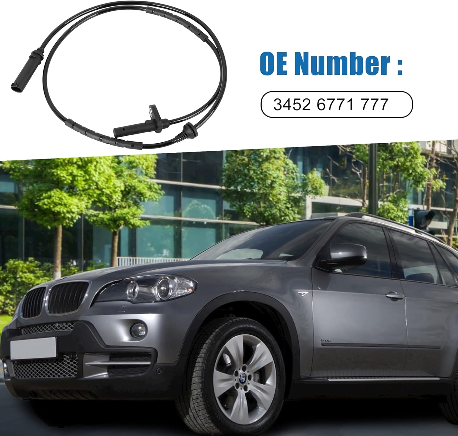 Sensor de velocidad de rueda ABS trasero izquierdo derecho 3452 6771 777 para BMW X5 2007-2017