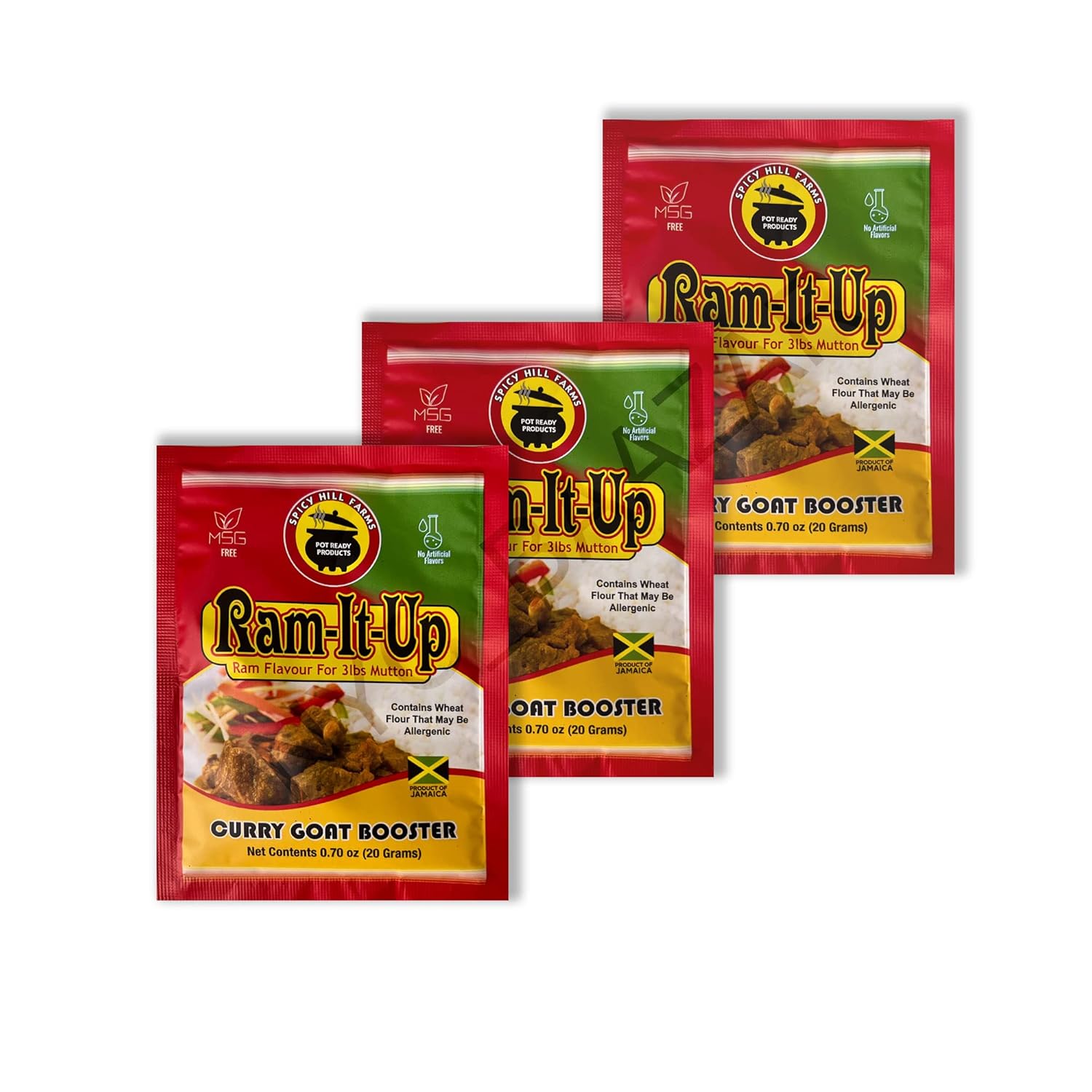 Ram-It-Up Curry Goat Booster 0.70 onzas (paquete de 3)