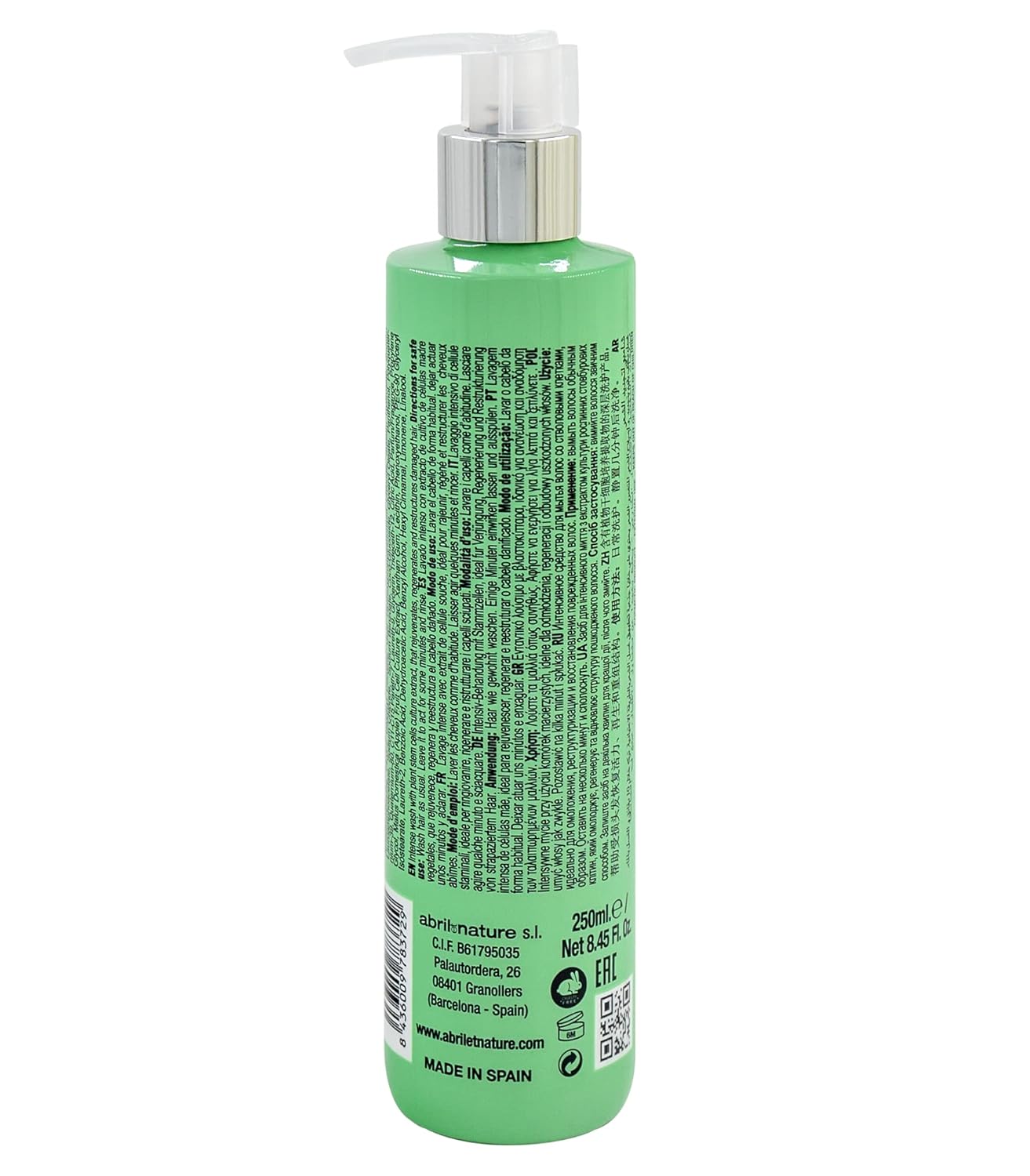 Abril Et Nature – Bain Shampoo Cell Innove – Champú Hidratante – 8.5 fl oz – Para Cabello Dañado – Tratamiento Capilar con Células Madre – Producto