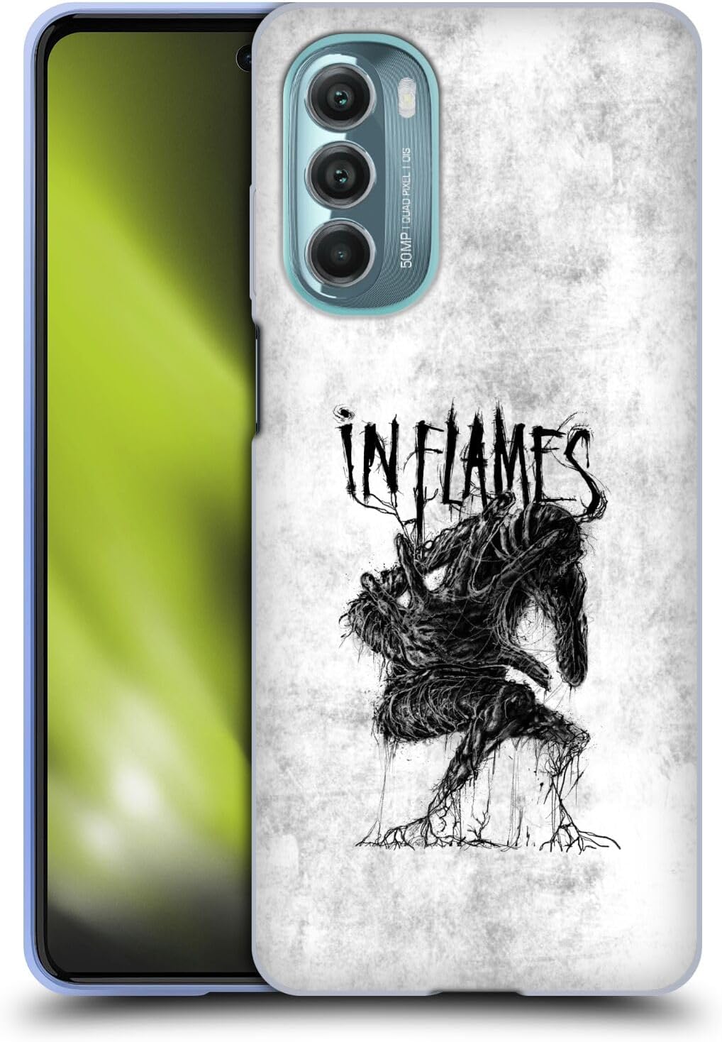 Head Case Designs Officially Licensed in Flames Big Creature Metal Grunge Soft Gel Case Compatible with Motorola Moto G Stylus 5G (2022)
