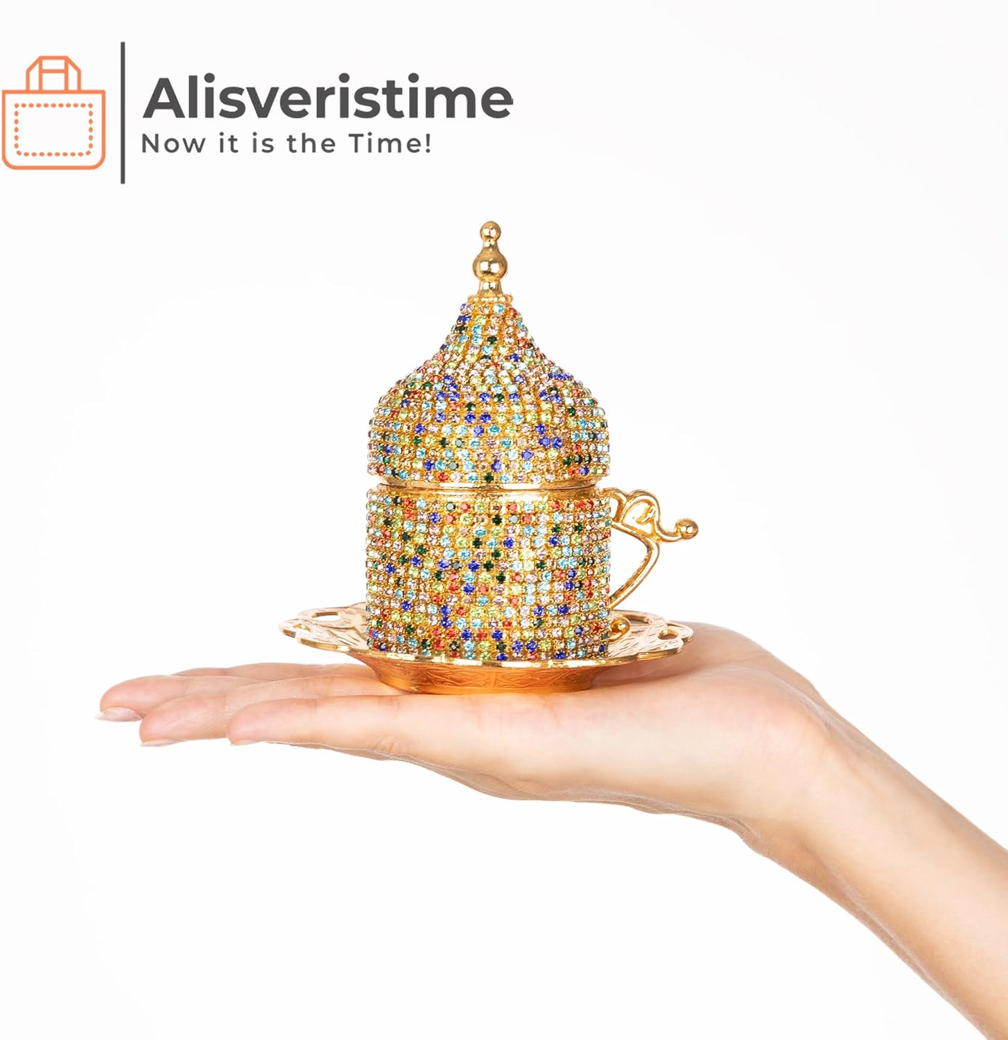 Alisveristime Juego de tazas de café turco, auténtico café turco griego árabe con platillo (mejora tu experiencia de café ahora) (1 unidad) (diseño