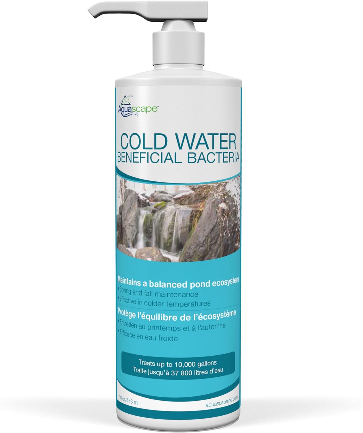 Aquascape Inc 98893 Bacterias beneficiosas frías para estanques y características de agua, 16.0 fl oz  16 onzas, transparente