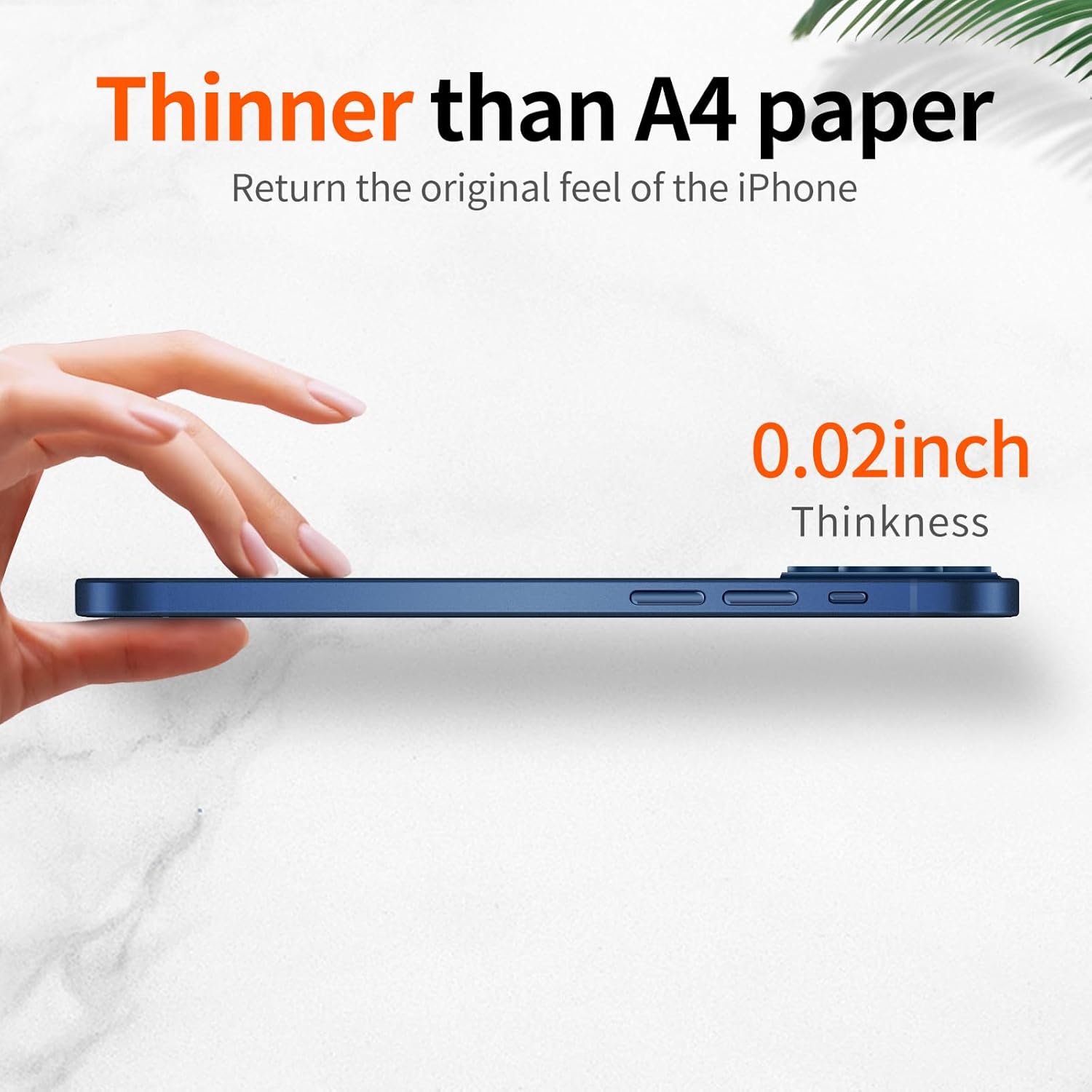 Purluct Funda delgada para iPhone 15 Pro Max, con acabado transparente (no amarillea), funda ultra protectora con protección de cámara de 6.7