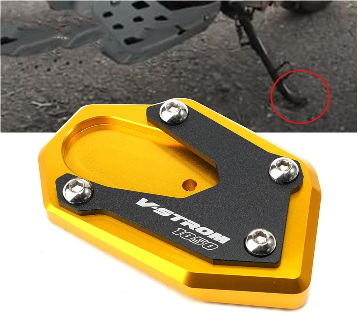 para Suzuki para V-Strom 1000 2014-2019 para Vstrom 1000XT para V-Strom 1050 Xt 2020 2021 2022 placa de soporte de pie almohadilla de extensión